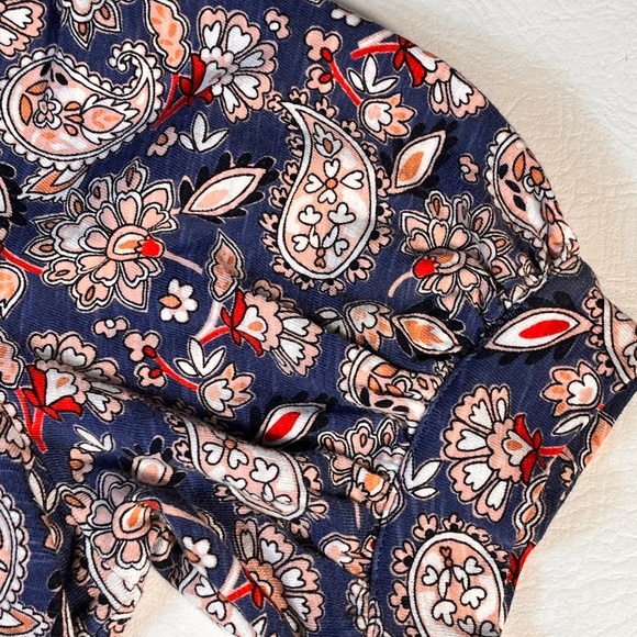 Boden Floral Paisley V-Neck Midi Dress 4R - Picture 5 of 11